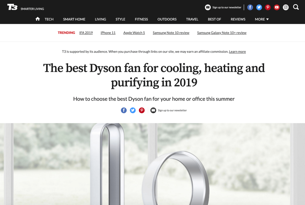 T3: The best Dyson&nbsp;fan