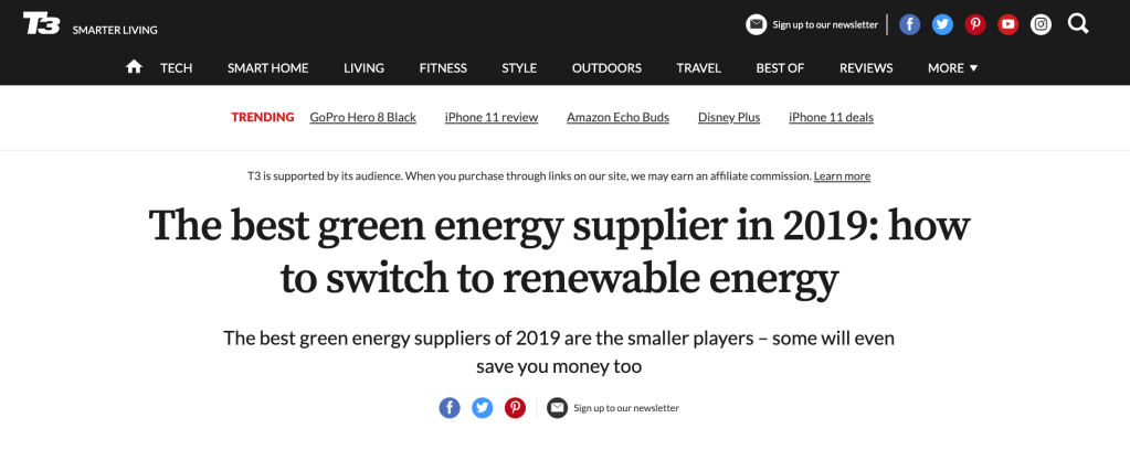 T3: The best green energy&nbsp;supplier